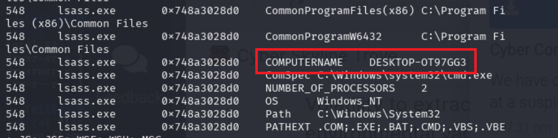 Use volatility3 to analyze `memdump.mem` cont.