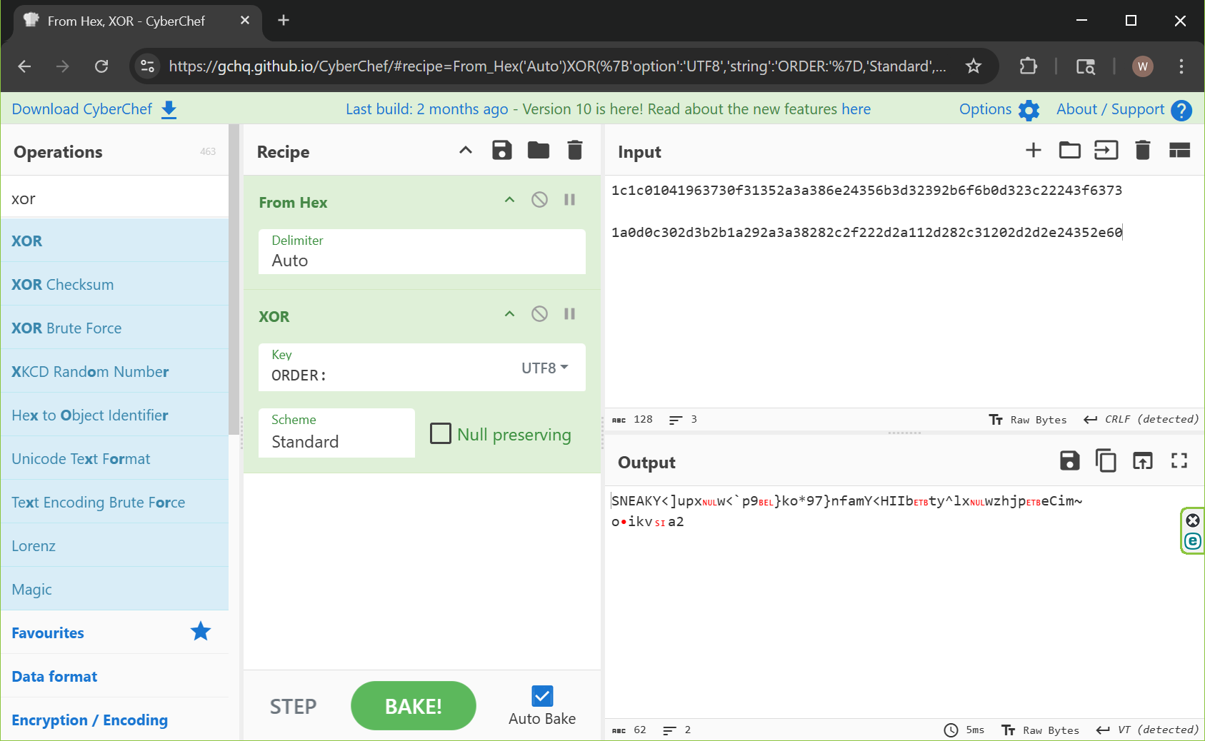 Using CyberChef to Decipher
